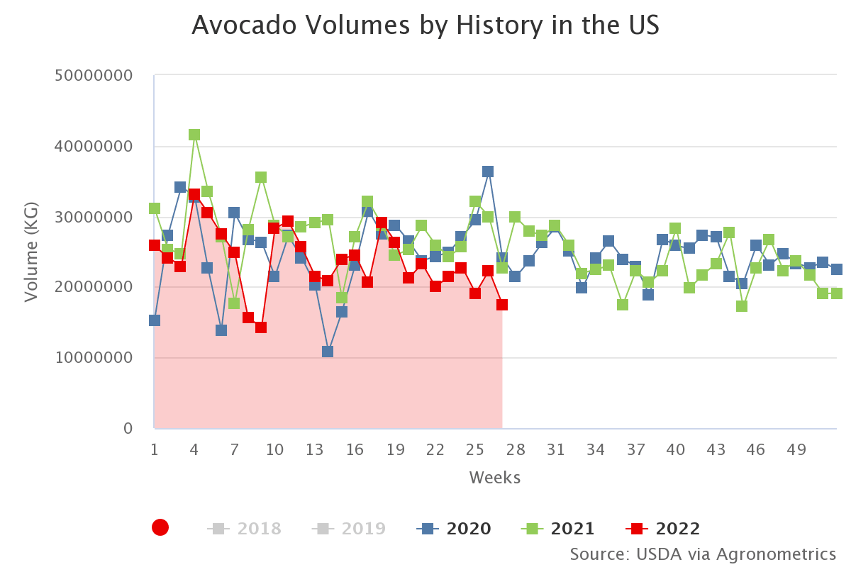avocado volumes by histo 62